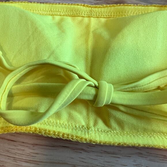 Wild Fable Women's Yellow and Pink Crochet Bralette Bikini Top - Size XS - NWT - Picture 6 of 9